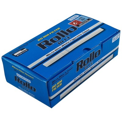 Gilzy gilza Rollo Micro Slim Blue 200 szt 5,5 mm Najcieńsze do cienkich