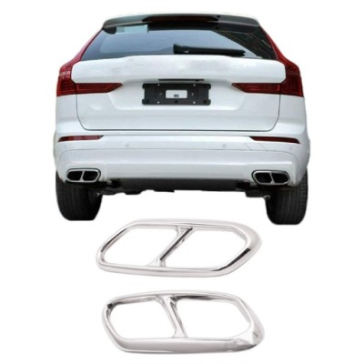 Накладки насадки глушителя do volvo xc60 ii фото №1