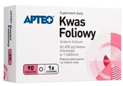 KWAS FOLIOWY Apteo 90 tabletek