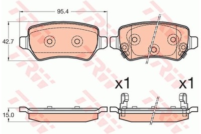 КОЛОДКИ HAM. KIA CEED 1.6 06.13- GDB3585/TRW