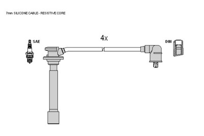 STARLINE CABLE DE ARRANQUE KIA RIO 1.5 KIA CARENS II 1.6  