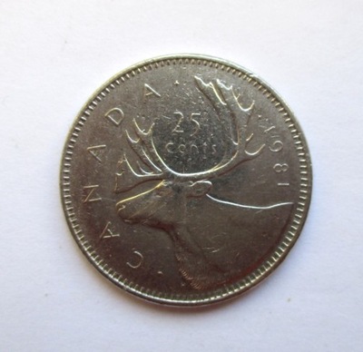 25 Centów 1981 r. Kanada