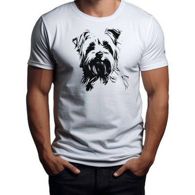 Koszulka T-shirt "Yorkshire terrier" Bawełna XXL