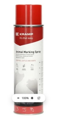Spray do znakowania zwierząt czerwony 500 ml Kramp