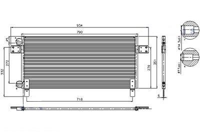 Радіатор кондиціонера man tga 81619200018 фото №1