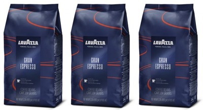 Kawa ziarnista LAVAZZA GRAN ESPRESSO 1 kg x 3 szt