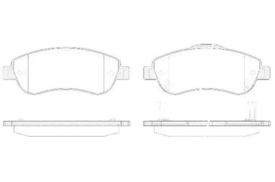 REMSA КОЛОДКИ ГАЛЬМІВНІ 45022SWWG01 45022SWWG02 PAD