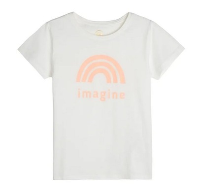 Cool Club T-shirt dziewczęcy biały imagine r 134