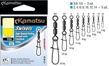 D - 5x KRĘTLIK Z AGRAFKĄ FASTLOCK rozm.2 -18kg