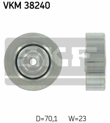 РОЛИК НАПРАВЛЯЮЩАЯ PK SKF VKM 38240 VKM38240