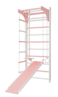 Drabinka gimnastyczna + zjeżdżalnia 220 cm