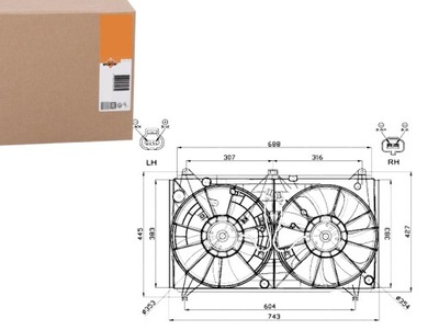 ВЕНТИЛЯТОР РАДІАТОРА NRF 1636338070