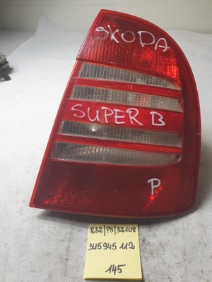 SKODA SUPERB I FARO DERECHA PARTE TRASERA 3U5945112 