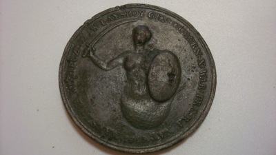Medal Wasilij Łanskoy Warszawa Wdzięczna 1815 brąz