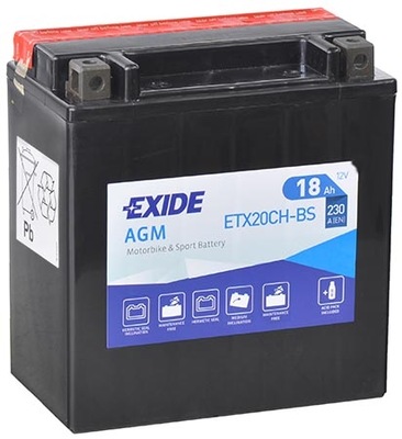 АККУМУЛЯТОР EXIDE YTX20CH-BS ETX20CH 18AH VN1500