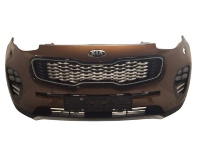 Kia sportage iv колір my бампер перед передній з pdc омивачі фото №1