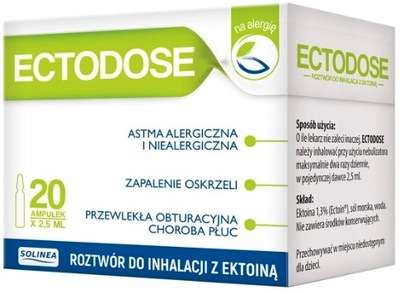 ECTODOSE Roztwór do inhalacji Ectoina 20amp/2,5ml