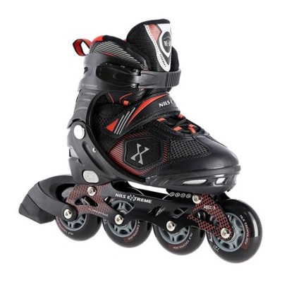 ROLKI NILS EXTREME L 39-42 NA9080 CZARNO/CZERWONE