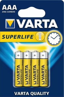 VARTA BATERIE LR03 AAA 1,5V 4 SZTUKI PALUSZKI