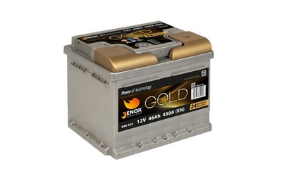 AKUMULIATORIUS JENOX GOLD 12V 46AH 460A 