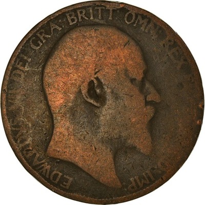 Moneta, Wielka Brytania, Edward VII, Penny, 1905,