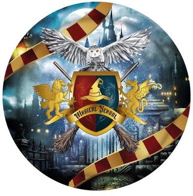 Talerzyki Papierowe Urodzinowe Harry Potter 6 szt