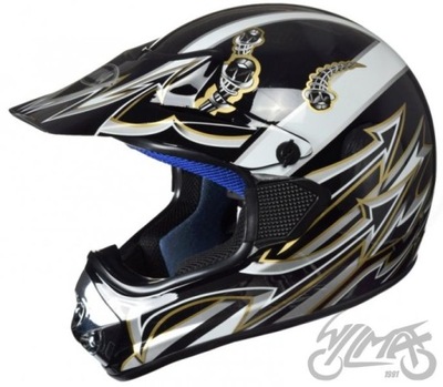 CASCO AWINA XL CZARNO-SIWY GRAF. ENDURO TN-8686-31  