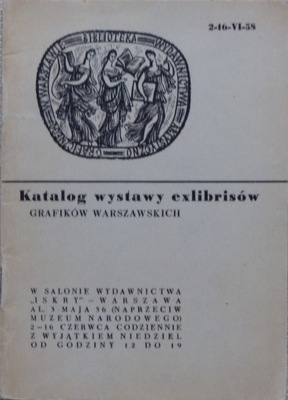 Katalog wystawy exlibrisów grafików warszawskich