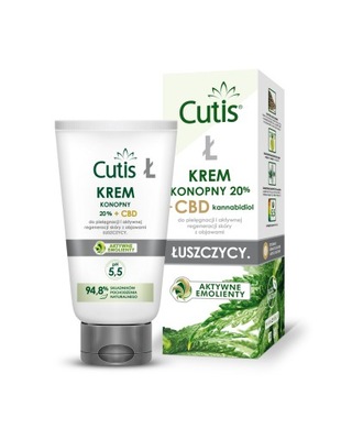 CUTIS Ł - ŁUSZCZYCA krem konopny 20% 120 ml