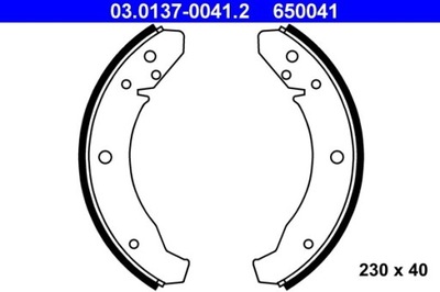 КОЛОДКИ ГАЛЬМІВНІ VW KAEFER/KARMANN 66-79 03.0137-0041.2