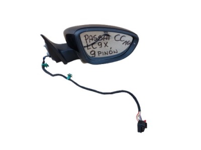 Vw passat cc lift дзеркало праве 9 кабелі lc9x фото №1