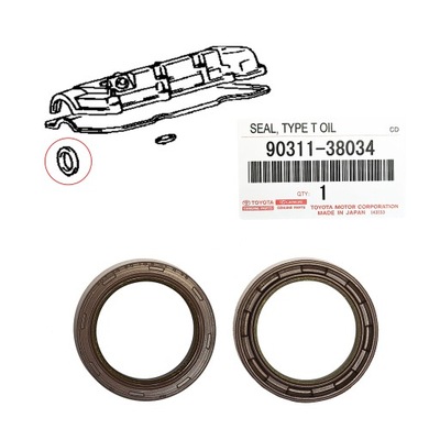 УПЛОТНИТЕЛЬ ВАЛИКА ГРМ 1MZ-FE 3MZ-FE LEXUS RX300 RX450H OEM TOYOTA фото