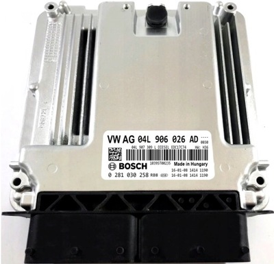 КОМПЬЮТЕР ECU VW AUDI SKODA 04L906026AD 0281030258