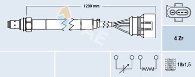 FAE 77460 SONDA LAMBDA  