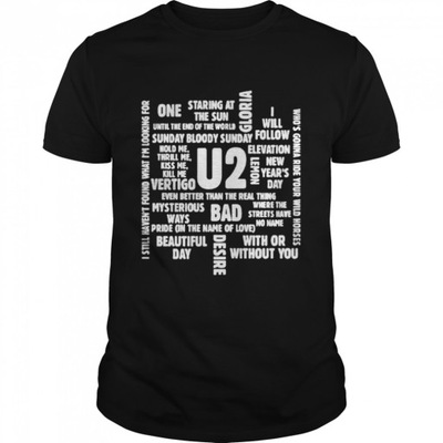 KOSZULKA U2 Song Titles T-Shirt