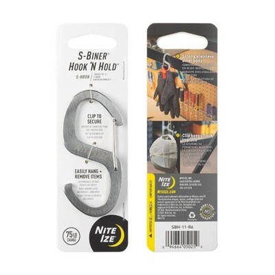 S-Biner Hook 'N Hold S-Hook SBH-11-R6 Nite Ize