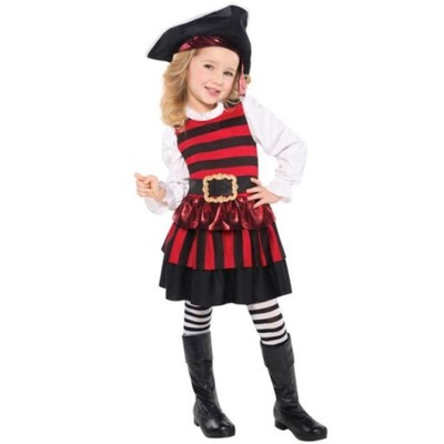 STRÓJ mała PIRATKA kapitan PIRATÓW pirat 3-4 lata