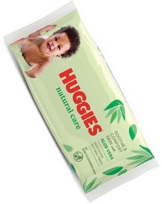 HUGGIES CHUSTECZKI NAWILŻAJĄCE 56 sztuk NATURAL CARE