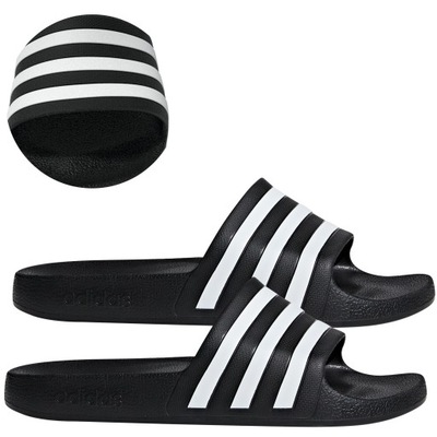 męskie klapki adidas adilette aqua lekkie na basen plaże r. 48,5