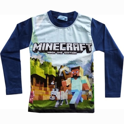 Bluzka Koszulka MINECRAFT Game dlugi rekaw 92 na 2 lata