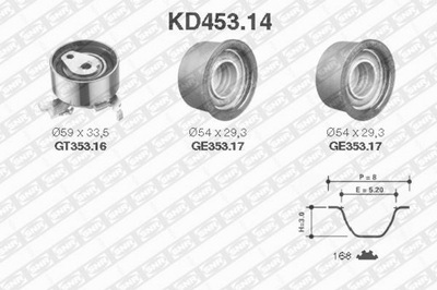 SNR KD453.14 SNR ГРМ КОМПЛЕКТ. Z РЕМНЕМ