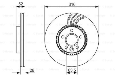 ДИСКИ ТОРМОЗНЫЕ ТОРМОЗНЫЕ ПЕРЕД BOSCH 0 986 479 C19