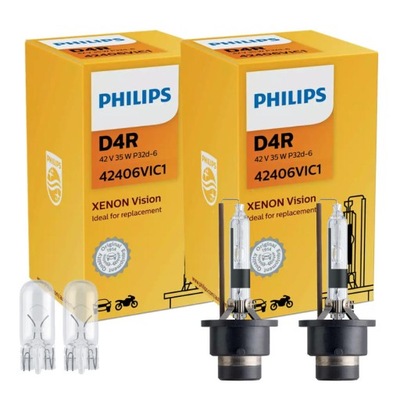 Żarniki Ksenon D4R PHILIPS Xenon Vision 4300K +W5W