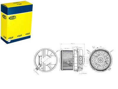 ELEKTROWENTYLATOR NAGRZEWINICY CITROEN C1 PM_ PN_ MAGNETI MARELLI 