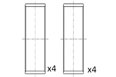 FAI PIEZAS INSERTADAS CIGÜEÑAL FAI BB2067-STD RENAULT LAGUNA MEGANE TRAFIC  