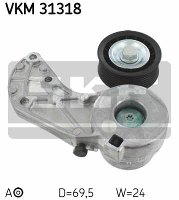 РОЛИК НАТЯЖИТЕЛЬНЫЙ PK SKF VKM 31318 VKM31318