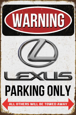 Tablica Ozdobna Blacha Lexus Parking Only