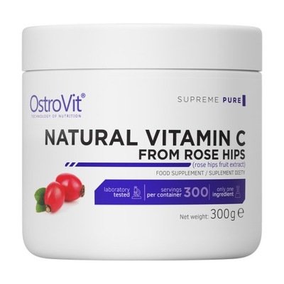 NATURAL VITAMIN C FROM ROSE HIPS witamina c 300g