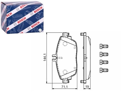 TRINKELĖS STABDŽIŲ BOSCH 0986494937 MERCEDES R231 SL 63 AMG 12- BOSCH 