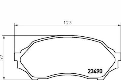 КОЛОДКИ ТОРМОЗНЫЕ MAZDA ПЕРЕД 323 98- TEXTAR